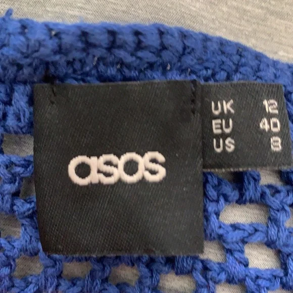 ASOS crochet top 8 preowned - Picture 5 of 15